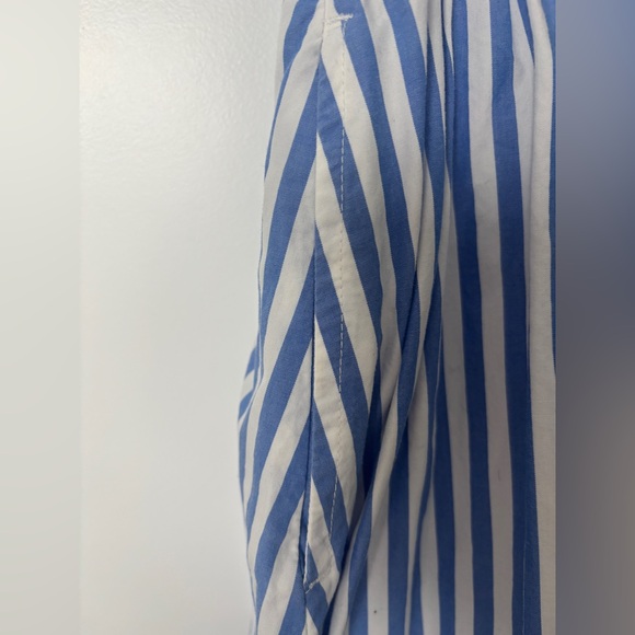 GAP blue and white stripe shirt dress size Large - Picture 4 of 9